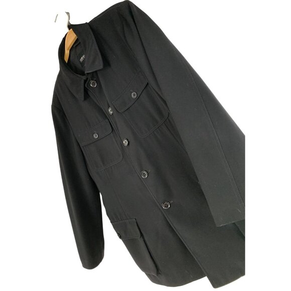 VTG 90s Giorgio Armani Mens Italy Black Jacket Button-Up Size 40 US RX10346 - Picture 1 of 12